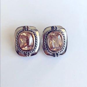 Sterling silver pierced earrings